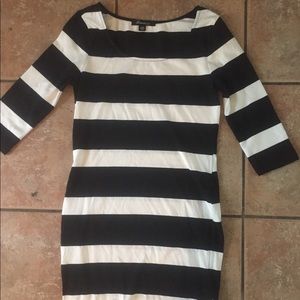 Striped bodycon dress